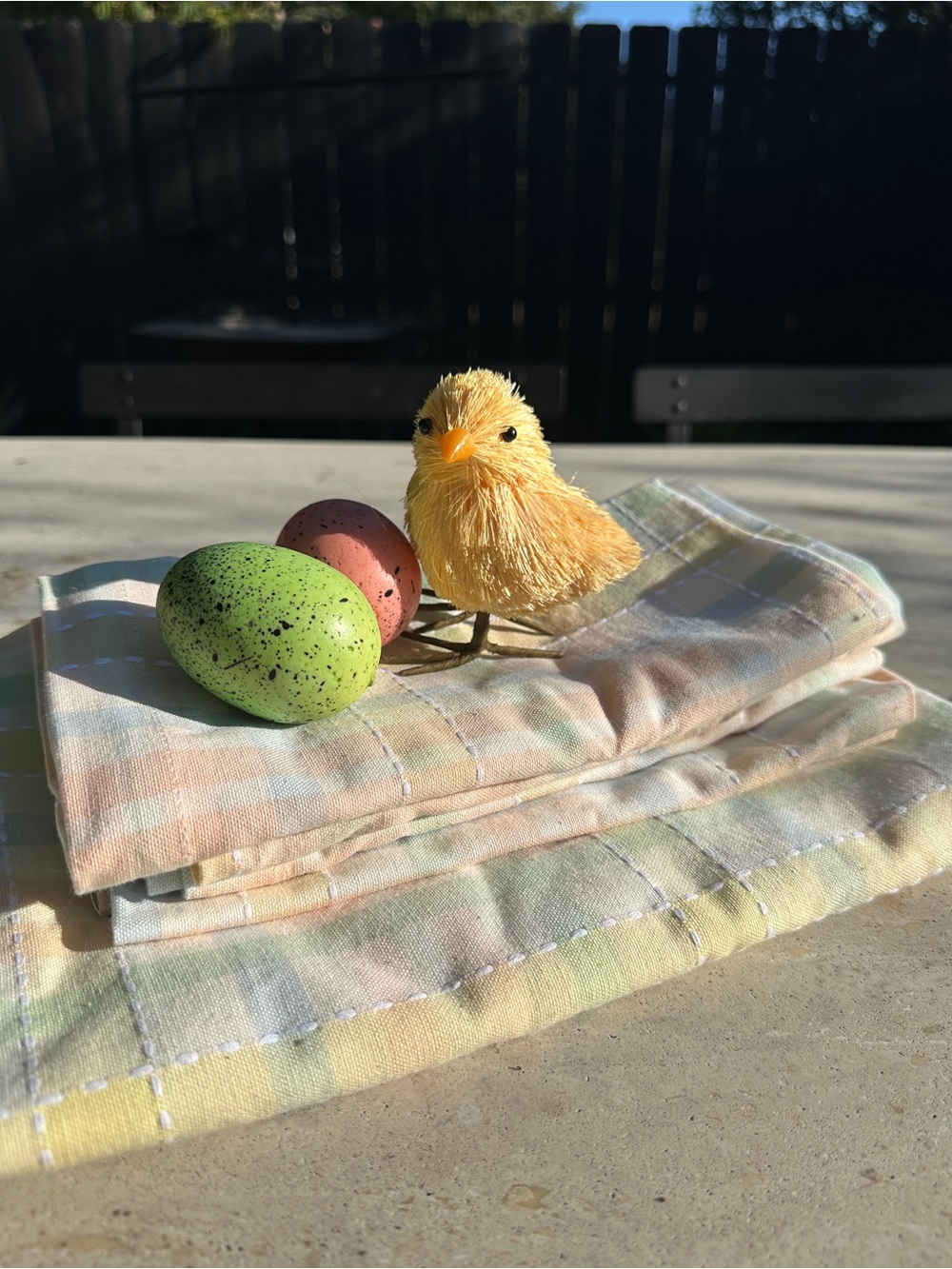 Sur La Table Yellow Chick and Pastel Napkins